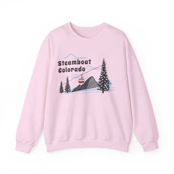 Steamboat, Colorado Sweatshirt - Unisex Retro Ski Mountain Gondola Steamboat Sweatshirt