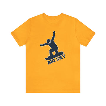 Big Sky, Montana T-Shirt - Snowboard Unisex Big Sky Shirt - 0