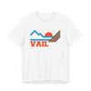 Vail, Colorado Retro Mountains Sunset T-Shirt | Vintage Vail Tee