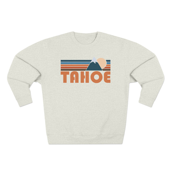 Premium Tahoe, California Retro Mountain Graphic Sweatshirt