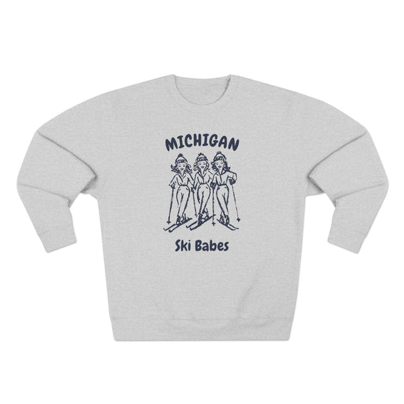 Premium Michigan Ski Babes Sweatshirt