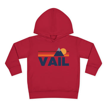 Buy vintage-red Vail, Colorado Toddler Hoodie - Unisex Mountain Vail Pullover Sweatshirt, Kids Hooded Jumper, Colorado Souvenir