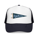 Rocky Mountain National Park Pennant Trucker Hat — Vintage Foam Mesh Cap-1