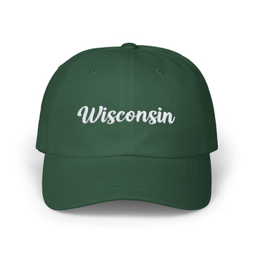 Buy spruce Wisconsin Dad Hat - Embroidered Wisconsin Classic Dad Cap