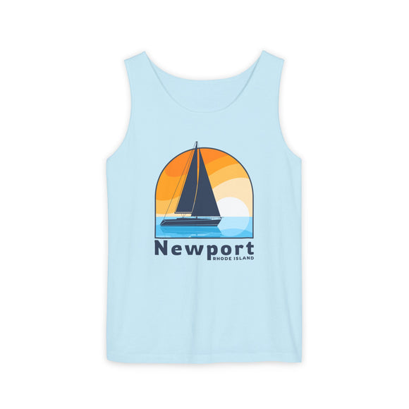 Newport, Rhode Island Sailboat Tank Top | Comfort Colors 100% Cotton