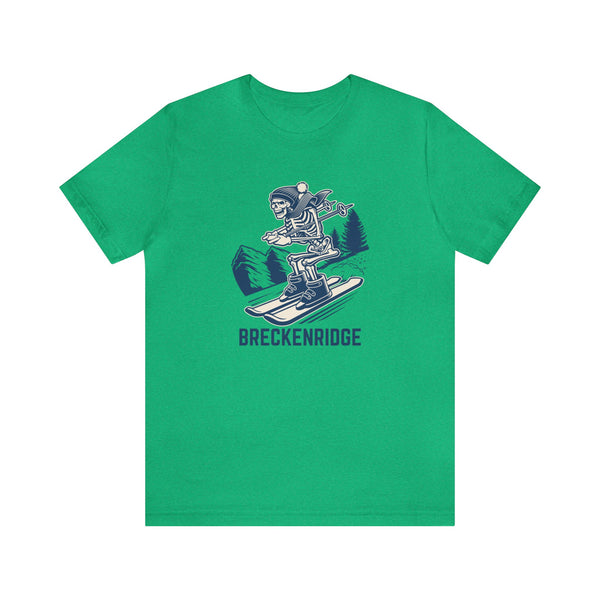 Breckenridge, Colorado T-Shirt - Skeleton Skier Unisex Breckenridge Shirt