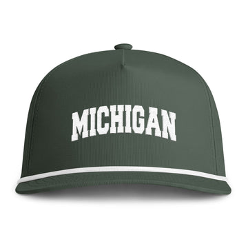 Buy moss Michigan Embroidered Rope Hat - Vintage Sunwashed Rope Cap, Comfort Colors