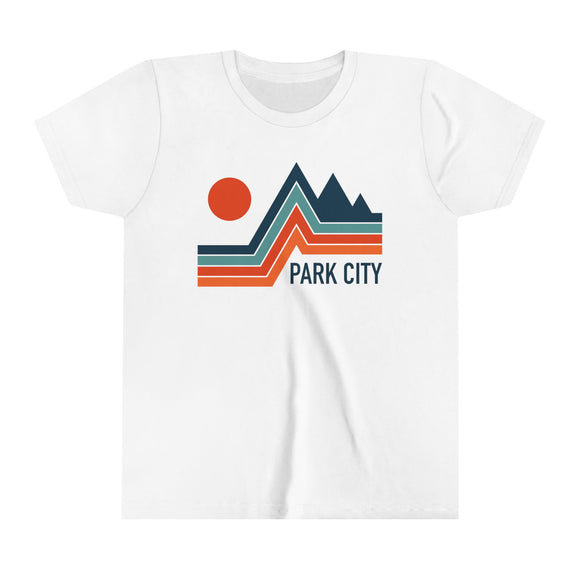 Park City, Utah Youth Shirt - Retro Mountain Park City Kid's T-Shirt