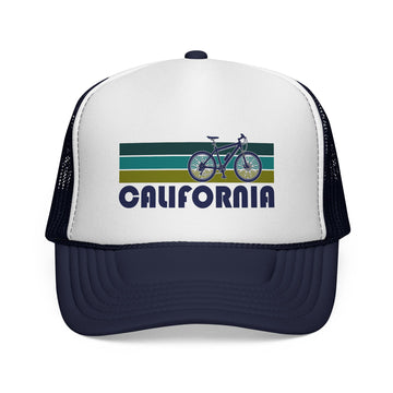 Buy dark-navy California Retro Bike Trucker Hat - Vintage Style California Cap