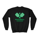 Oregon Youth Sweatshirt - Pickleball Unisex Kid's Oregon Crewneck Sweatshirt-2