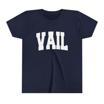 Buy navy Vail, Colorado Youth Graphic Tee - Kids Vail T Shirt