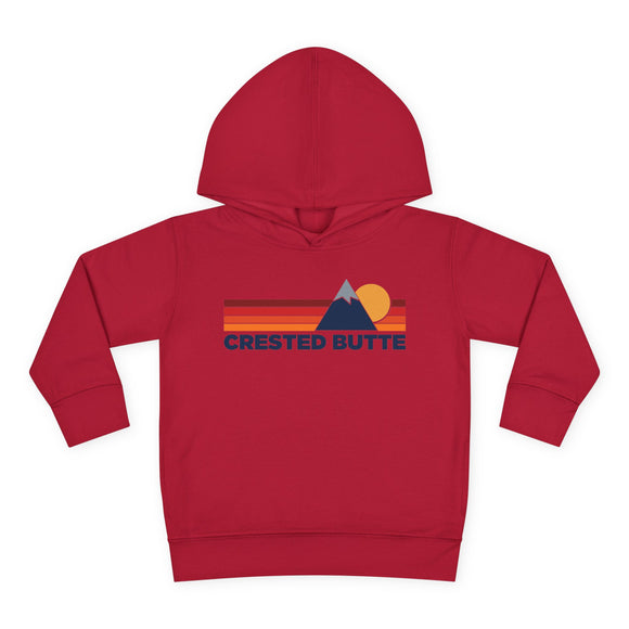 Crested Butte, Colorado Toddler Hoodie - Unisex Mountain Crested Butte Pullover Sweatshirt, Kids Hooded Jumper, Colorado Souvenir