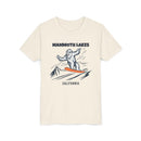 Mammoth Lakes, California Yeti Snowboard Youth Tee - Kids Skiing Shirt-1