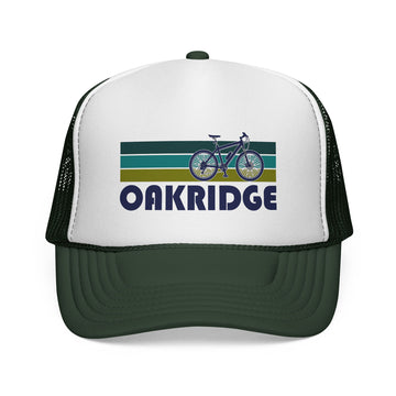 Buy dark-green Oakridge, Oregon Retro Bike Trucker Hat - Vintage Style Oakridge Cap