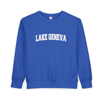 Lake Geneva, Wisconsin Toddler Sweatshirt - Lake Geneva Toddler Crewneck Sweatshirt - 0