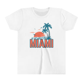Miami, Florida Youth Shirt - Retro Palm Tree Miami Kid's T-Shirt
