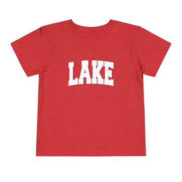 Buy heather-red Lake Toddler Graphic Tee - Kids Lake Vacation T-Shirt