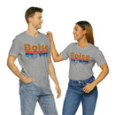 Boise, Idaho Shirt - Mountain Sunset Unisex Boise T-Shirt-30