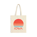 Iowa Cotton Canvas Iowa Tote Bag - Retro 80s-1
