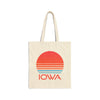 Iowa Cotton Canvas Iowa Tote Bag - Retro 80s