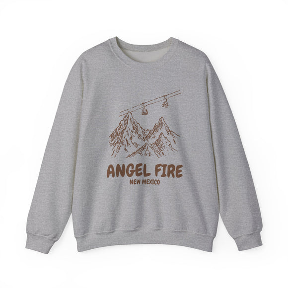 Angel Fire, New Mexico Mountain Gondola Sweatshirt, Travel Graphic