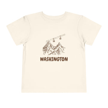 Washington Toddler T-Shirt — Vintage Gondola Ski Mountain Tee