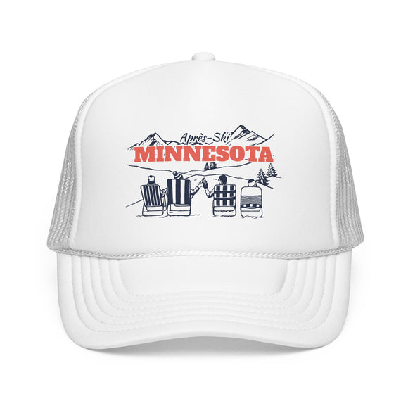 Minnesota Après-ski Trucker Hat — Foam Mesh Cap
