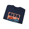 Alta, Utah Sweatshirt Retro Mountains, Alta Unisex Graphic Crewneck
