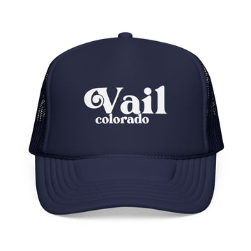 Vail, Colorado Trucker Hat - Foam Vail Cap
