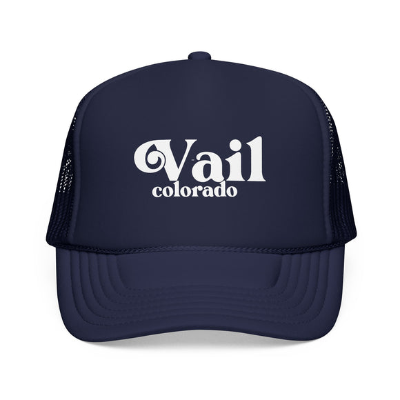 Vail, Colorado Trucker Hat - Foam Vail Cap