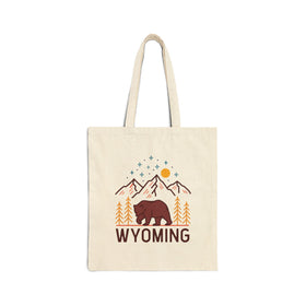 Wyoming Tote Bag - Cotton Canvas Wyoming Bag
