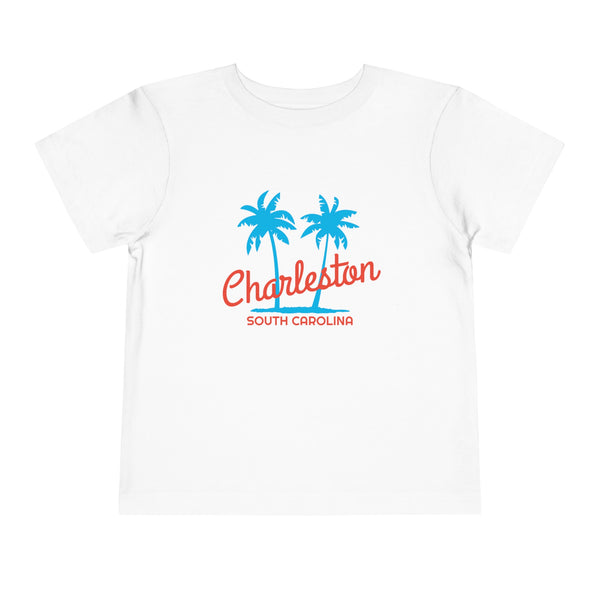 Charleston, South Carolina Toddler T-Shirt - Retro Palm Tree Toddler Charleston Shirt