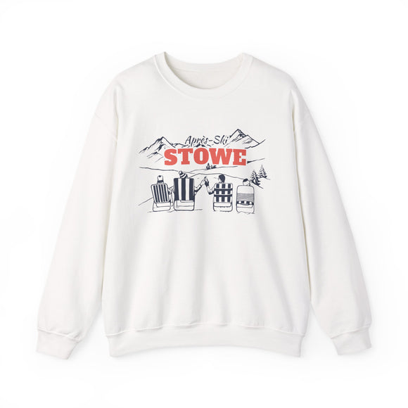 Stowe, Vermont Sweatshirt Après-Ski Crewneck - Mountain Ski Lodge Design