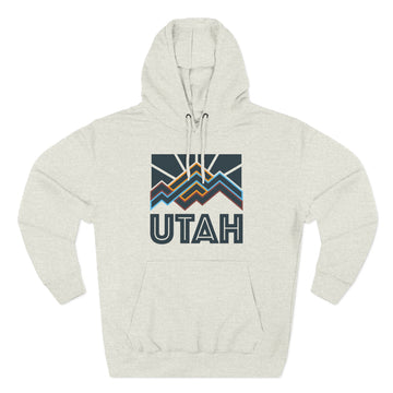 Utah Hoodie - Retro Mountain Unisex Sweatshirt