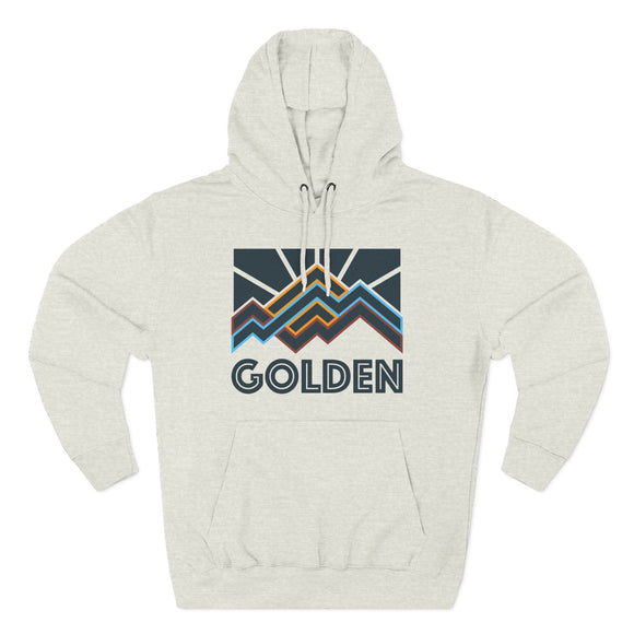 Golden, Colorado Hoodie - Retro Mountain Unisex Sweatshirt