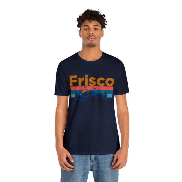 Frisco, Colorado Shirt - Mountain Sunset Unisex Frisco T-Shirt