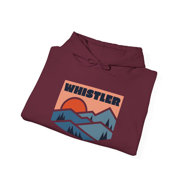 Whistler, Canada Hoodie - Unisex Mountain Whistler Hoodie Graphic Sweatshirt