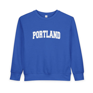 Portland, Oregon Sweatshirt - Portland Toddler Crewneck Sweatshirt - 0