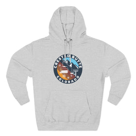 Premium Crested Butte, Colorado Ski Lift Hoodie - 0