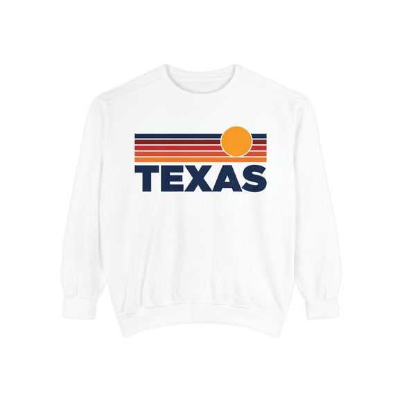 Texas Sunset Stripes Sweatshirt | Comfort Colors - 100% Cotton