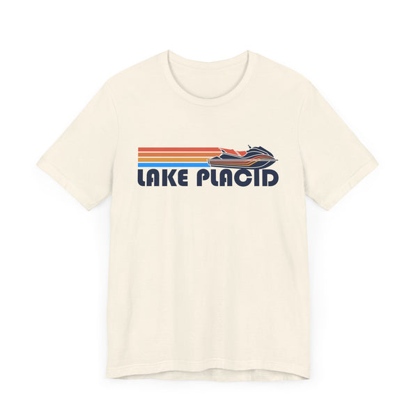 Lake Placid, New York T Shirt - Retro Jetski PWC Graphic Tee