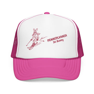 Pennsylvania Ski Bunny Foam Trucker Hat
