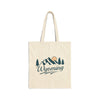 Wyoming Cotton Canvas Tote Bag - 15