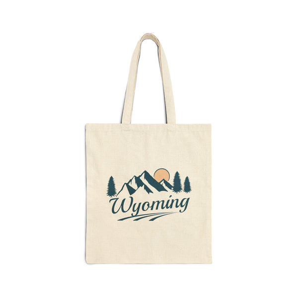 Wyoming Cotton Canvas Tote Bag - 15