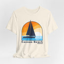 Cannon Beach, Oregon T Shirt - Sailboat Tee-11