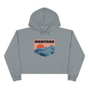 Women's Montana Crop Hoodie - Premium Mountain Crop Montana Sweatshirt-3