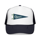 Olympic National Park Pennant Trucker Hat — Vintage Foam Mesh Cap-1