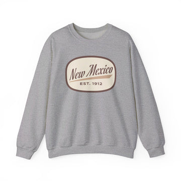 Buy sport-grey New Mexico Sweatshirt - Unisex Retro New Mexico Crewneck Sweatshirt