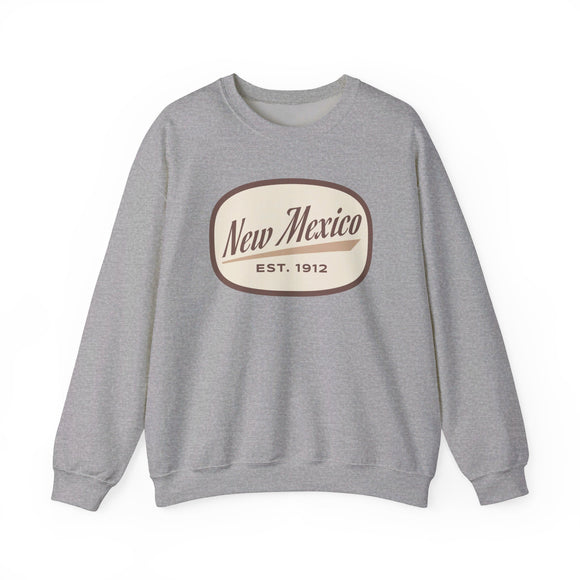 New Mexico Sweatshirt - Unisex Retro New Mexico Crewneck Sweatshirt
