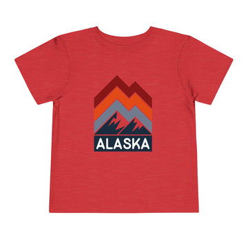 Buy heather-red Alaska Toddler T-Shirt - Retro Palm Tree Unisex Toddler Alaska Shirt